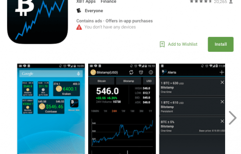 Bitcoin Ticker Widget App Review