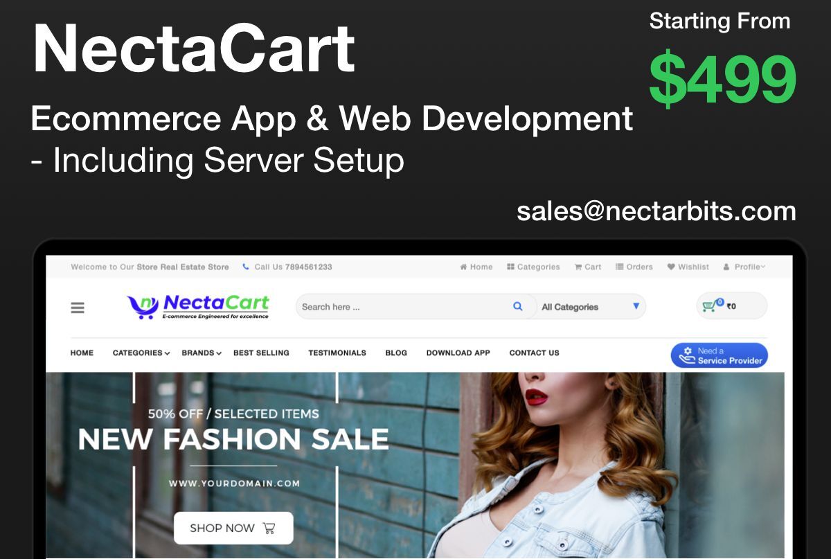 NectaCart - Ecommerce App Development