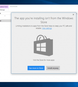 Windows 10 Creators Update will have a feature to block app installs outside of Store